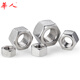 
304 stainless steel Thickened hex nut Thick nut Extra thick nut M3-M30 GB55/GB6175 M4 (5mm thick) 50 pieces