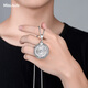 Miss JuJu men's platinum pendant pt950 platinum pendant Guanyin lotus pattern round pendant can rotate large tag small size 29-31g + delivery cotton lanyard