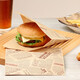 Badger Sandwich Wrapping Paper, Hamburger Mochi Bread, French Fries, Hand Pancake Packaging, Baking Oil-Absorbing Paper, 50 sheets