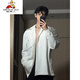 Espantapájaros White White Nápoles Camisa Summer Homapo Hermoso traje de alta gama