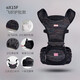 Hug Bear Baby Carrier Waist Stool Multifunctional Baby Carrier Magic Device Children's Baby Carrier Belt Foldable Stool Breathable Baby Carrier Belt Lifan White [Flying Weaving Belly Protection Model]