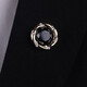 Shijun (SHIJUN) light luxury men's brooch, high-end, deep and vast starry sky stone collar pin, women's suit formal suit brooch, vast starry sky stone (gold) brooch brooch
