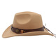 Der Titel der Herren Sommer tibetaner Top Hut Western Cowboy Hat Cowhead Accessoires fühlten Hut Männer und Frauenhut Sonnenschutz Sonnenhut Schwarz