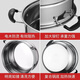 Yingtang stainless steel three-layer steamer double multi-layer household steamer plus height large capacity soup pot thickened steamer large pot three-layer stainless steel steamer 28cm
