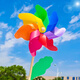 Duomeiyi birthday scene layout props windmill decoration colorful wooden pole rotating children's hand medium windmill toy
