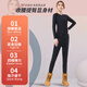 
Alen Botun quick-drying clothes for women ski thermal underwear running yoga sports suit inner wear clothes winter fitness outdoor mountaineering plus fleece two-piece set A[quick-drying warm] L