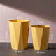 Weiyang WYS-724 diamond shaped small trash can office waste basket without lid trash can plastic paper can white