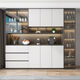 Yu Mengxindi sideboard wine cabinet integrated with high wall cabinet modern simple living room storage cabinet light luxury cabinet storage cabinet storage cabinet storage model 15280*40*220 pack installation