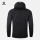KELME/卡尔美运动风雨衣男女情侣防风衣防雨连帽足球训练外套 黑色 L 175