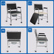AUFU Foshan Gabinete de ancianos oriental Discapacitados Mujeres embarazadas Ruedas reforzadas Antidlip Ligera plegable Silla de baño móvil FS693 (con ruedas, con pedales)