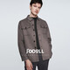 Jodoll Jodon Men's [100% laine] Veste douce décontractée confortable Stretch Stretch Warm Grey 50