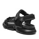 
Jeep men's shoes, new summer real cowhide sports sandals, soft sole comfortable and lightweight outdoor non-slip beach shoes 1585 black (leather shoe size) 42