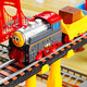 Fenming Children's's Toys Electric Train Train Car Toys Car Toys High-Speed ​​Railway Toys Set With Music Boy Gift Model [Music Train + Car + Sound and Light Bridge]