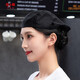 Jun Xiaocong catering chef beret men and women custom milk tea cake shop waiter kitchen elastic hat canvas beret black net three buckles one size
