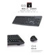 Wallaby DS-2603 fashionable business office keyboard wired USB/PS2 interface keyboard soft sound waterproof with hand rest 104 keys black PS/2 round mouth
