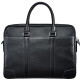 POLO men's bag men's casual handbag first layer cowhide business briefcase ZY041P753J black