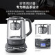 Morphyrichards tea kettle intelligent automatic lifting health kettle electric kettle electric kettle large capacity glass flower tea kettle boiling water and tea all in one with stainless steel tea basket MR6088 white 1.7L