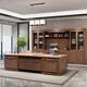 Fenfan new Chinese style solid wood boss desk CEO desk executive desk office desk and chair combination office furniture customization 2.6 meters desk