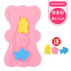 Bexi Baby Bath Net Sponge Mat Baby Bath Net Pocket Newborn Bathtub Bath Rack Universal Bath Bed Swimming Pool Bath Mat Pink 4.5cm Thin