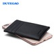 Dutegao Driver Proced permis Carte Carte Sac Mensine en cuir authentique Mini portefeuille Multifinection Multifinection Ultra-Thin Storage Cartes Set Permis de conducteur Set Black