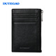 Dutegao Driver Proced permis Carte Carte Sac Mensine en cuir authentique Mini portefeuille Multifinection Multifinection Ultra-Thin Storage Cartes Set Permis de conducteur Set Black