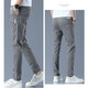 Pantalones casuales de la Base de la NASA para hombres Pantalones rectos de la primavera y el verano Versátiles Versátiles 2025 Pantalones largos elásticos para hombres para hombres Sugerencias XL de gris claro [115-140Jin [Jin equivale a 0.5 kg]]]