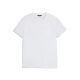 Jinba Herrenbekleidung 2025 Frühlings- und Sommer Neues Produkt Herrenrunde Nacken Kurzarm Textur Weiß T-Sleeve Btce1342 White S (165)
