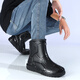 Chuitianpeng outdoor Jundeng short tube rain boots men's thick sole anti-slip wear-resistant rain boots rubber shoes overshoes kitchen construction site labor protection Jundeng 844 short tube black and red (without cotton) 36
