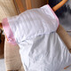 Ye Hanwei Korean folk pillows, buckwheat pillow core, Korean folk square pillows, Korean style quilted embroidered pillow case, single cervical hard pillow, rose red, silk fabric 20*45cm