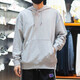 阿迪达斯 （adidas）卫衣男装春运动服针织连帽上衣套头衫 IC9759灰色/纯色 L