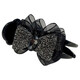 Zhuo Keke Rhinestone Bow Ball Head Clip High-end Ponytail Hair Clip for Girls Back of Head 2025 New Top Clip Hair Accessories Black Rhinestone Bow Ball Head Clip