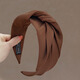 Biyun Korean hairbands for women, high-end hair accessories, pressed hair bundles, retro Hong Kong style wide-brimmed face-showing small headbands, age-reducing hairpins, versatile black