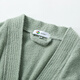 New Asia bathrobe pure cotton adult men and women bathrobe soft and comfortable home bathrobe pajamas pajamas pajamas gown gray green L
