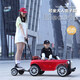 Aibei'ao children's electric car four-wheel car children's remote control toy car push rod parent-child car can sit on adult battery car four-wheel drive red + pedal push rod + remote control/self-driving