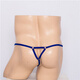 Guiruo Herren -Tanga ein Riemen sexy transparente Bag Gun Bullet separate Eisen Randspitzen Physiologische Höschen Männer rote Uniform Größe