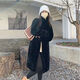 Gu Bing simulated fur coat for women winter imitation mink coat thickened loose lamb fur one-piece mid-length milk white [self-priming buckle] L [130-150Jin [Jin equals 0.5 kg]]