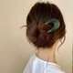 Qianbaolai temperament U-shaped acetate hairpin, high-end retro Chinese style hairpin, simple modern updo, ancient style fashion headwear 3. Colorful blue U-shaped hairpin