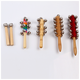 Quyang Percussion Instrument Kinderringring 21 Ringstift Ring Kindergärtner Musik 21 Log Rassel Ring (1 Stück)