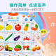 Yi Sirui Baby-Audio-Wandtafel für frühe Bildung, Alphabetisierung, chinesisches Pinyin-Diagramm, Zahlen, englische Buchstaben, Lesen von Bildern, Erkennung, Kinderspielzeug, Lernen chinesischer Schriftzeichen, Broschüre, 0–3 Jahre altes Baby, kognitiver Punkt, Leseton, Wandaufkleber