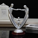 Qingjiang inspire les cadeaux pour la femme et la famille de quatre ornements pour le 10e anniversaire de mariage naissance 15935 Silver + Lettrage Fourni + Famille Boy