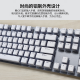 罗技（Logitech） K845 有线机械办公键盘 游戏电竞 朋克复古键盘外设电脑笔记本节日礼物 diy个性键帽 K845（红轴）+白巧克力键帽