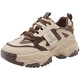 Sipuwang Dad Schuhe für Frauen im Sommer neue runde Zehen hochwertiger Lederschwamm Kuchen Dicke alleinige Sportarten Casual Schuhe Insatile Schuhe für Frauen 6296 Brown 38