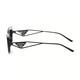 PRADA Triangular Logo Sunglasses Women SPR14Y Tian Yitong Same Style Sunglasses Casual Fashion Sunglasses Gift for Girlfriend 1AB-5S0-Black