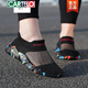 卡帝乐鳄鱼（CARTELO）女鞋百搭透气袜子鞋休闲软底妈妈广场舞爵士跳舞蹈网面旅游运动鞋 迷彩 7027 35