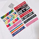 Toto -Aufkleber, Kinderhaarband, Street Dance, Mädchen Sport trendy Kopfschmuck, super cooles Accessoires, SN9928 Weiße Liebe