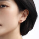 Ming brand jewelry 18K gold color gold love carnelian earrings earrings gift for women CSH0269 pricing 18K gold earrings gold weight about 0.79-0.85 grams