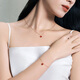 Chow Tai Fook ENZO Red Heart 18K Gold Love Carnelian Diamond Necklace EZV8202 40cm