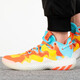 
Adidas basketball shoes men's shoes new Mitchell 4-generation signature version practical cushioning sneakers lightweight and breathable casual shoes HP9905 orange blue 42