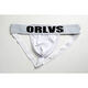 Tangas de los hombres blancos revelan cabello calzoncillos sexy para hombres sexy algodón de algodón puro de cintura doble revele la cadera sólida color orlvs blancos m