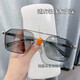 Zuo Sanfei's new Douyin Chen Weiting sunglasses men's driving glasses ultraviolet Korean style scumbag handsome trendy domineering sunglasses transparent gray silver light gray to dark gray high cost-effective sunglasses + mirror bag + mirror cloth